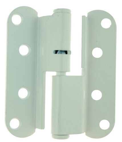 HINGE ABLOY 110x30mm WHITE PAINTED RIGHT  